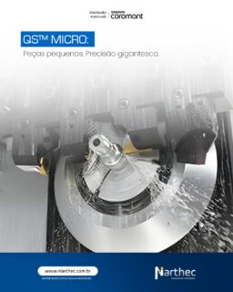 Na usinagem de peças pequenas, qualquer micrômetro importa.
Uma fixação inadequada gera vibração, erro dimensional e retrabalho.

A solução Sandvik Coromant: QS™ Micro
Sistema de fixação desenvolvido para operações de alta precisão em componentes de pequeno porte.

✅ O QS™ Micro entrega:
• Fixação extremamente estável
• Alta repetibilidade dimensional
• Troca rápida de ferramentas
• Precisão constante mesmo em ciclos longos

Resultado prático: mais peças boas, menos ajustes e um processo previsível do início ao fim.

Precisa elevar a precisão em peças delicadas? A Niarthec orienta a aplicação correta do QS™ Micro no seu processo.