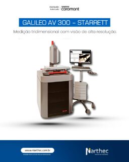 Na indústria moderna, medir no final já não é suficiente.

O Galileo AV 300 é uma máquina de medição por vídeo desenvolvida para garantir:

✔️ Alta exatidão dimensional
✔️ Medição rápida e repetível
✔️ Software avançado para análise precisa
✔️ Plataforma mecânica de alta estabilidade

Com faixa aproximada de 300 x 150 x 140 mm, é ideal para inspeção de peças técnicas e controle dimensional rigoroso.

Resultado?
Menos retrabalho. Mais confiabilidade. Decisão baseada em dados reais.

👉 Quer elevar o padrão de inspeção da sua operação?

#Starrett #Metrologia #ControleDimensional #MedicaoIndustrial #Precisao