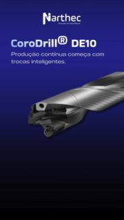 Em linhas de alto volume, cada minuto parado impacta diretamente o custo por peça.

A CoroDrill® DE10 foi projetada para simplificar a rotina de furação com um verdadeiro conceito plug-and-play.

✔️ Geometria universal -M5
✔️ Troca rápida e segura da ponta
✔️ Performance consistente em diferentes materiais
✔️ Ideal para produção seriada

Menos tempo em setup. Mais tempo em corte efetivo.

Solicite uma avaliação técnica e descubra como reduzir tempo improdutivo na sua linha.

#CoroDrillDE10
#FuracaoIndustrial
#FerramentasDeCorte
#AltaProdutividade
#SandvikCoromant