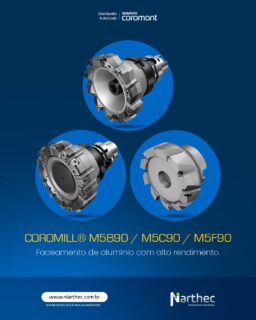 Blocos e cabeçotes de alumínio exigem produtividade e estabilidade.
As fresas CoroMill® M5B90, M5C90 e M5F90 oferecem:
✔️ Faceamento a 90° com alta precisão
✔️ Excelente controle de cavaco
✔️ Geometrias dedicadas para alumínio
✔️ Alta taxa de remoção de material
Aplicação típica:
• Blocos automotivos
• Cabeçotes
• Componentes estruturais em alumínio
Resultado:
Superfície uniforme.
Maior rendimento.
Custo por peça reduzido.
👉 Produz componentes em alumínio? Revisar a ferramenta pode gerar ganhos reais.
#FresamentoDeAluminio #CoroMill #AltaRemocao #IndustriaAutomotiva #Sandvik