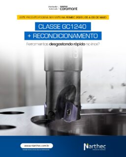 Usinar aços inoxidáveis exige ferramentas capazes de suportar altas temperaturas e desgaste acelerado.

A nova classe GC1240 foi desenvolvida para oferecer maior estabilidade no fresamento de inox.

Além disso, o serviço de recondicionamento de ferramentas rotativas permite recuperar ferramentas e prolongar sua vida útil.

✔️ Maior resistência ao desgaste
✔️ Estabilidade térmica
✔️ Melhor custo por ferramenta
✔️ Redução de desperdício

Produtividade também significa usar melhor cada ferramenta.

Estaremos presentes na FEIMEC Feira Internacional de Máquinas e Equipamentos
📅 05–09 de maio
📍 São Paulo Expo
📌 Blaser Swisslube — Estande D071

#SandvikCoroman #UsinagemDeInox #FerramentasDeCorte #ProdutividadeIndustrial #Niarthec