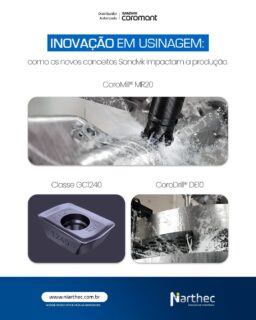 A indústria continua evoluindo e os novos destaques da Sandvik Coromant mostram como a engenharia de usinagem está avançando para entregar mais estabilidade, previsibilidade e desempenho.
Entre os principais destaques apresentados estão:
🔧 CoroMill® MR20
Novo conceito de fresamento projetado para oferecer maior resistência à fadiga, desgaste previsível da pastilha e alta confiabilidade no processo.
⚙ Classe GC1240 para fresamento de inox
Desenvolvida com tecnologia Zertivo®, oferece excelente resistência ao trincamento térmico e desgaste abrasivo, garantindo maior estabilidade ao usinar aços inoxidáveis.
🛠 CoroDrill® DE10
Broca de ponta intercambiável projetada para furação produtiva e consistente, com trocas rápidas e maior eficiência em produção.
🔩 Nova geometria -CO para operações de corte
Aresta retificada e afiada para cortes leves, maior estabilidade e tolerâncias mais precisas, especialmente em materiais exigentes.
📊 O objetivo dessas inovações é claro:
mais segurança no processo, maior vida útil das ferramentas e produtividade superior no chão de fábrica.
Quer saber como aplicar essas novidades na sua operação?
Converse com a equipe técnica da Niarthec.
#SandvikCoromant
#Usinagem
#FerramentasDeCorte
#ProdutividadeIndustrial
#Niarthec