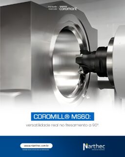 Quando a operação exige estabilidade, produtividade e economia por aresta, a CoroMill® MS60 se destaca como uma solução extremamente eficiente.
Projetada para faceamento e fresamento de cantos a 90°, ela também se adapta a diversas aplicações industriais.
🔧 O que torna a MS60 tão eficiente?
✔️ Pastilhas de dupla face com 6 arestas utilizáveis
✔️ Profundidade de corte de até 8 mm
✔️ Geometria com aresta Wiper para melhor acabamento
✔️ Capacidade de usinagem em rampa
✔️ Refrigeração interna para maior estabilidade do processo
Essa combinação entrega alto rendimento com excelente custo por aresta, tornando a ferramenta ideal para operações de:
▪️ faceamento
▪️ fresamento de cantos a 90°
▪️ abertura de bolsões
▪️ fresamento dinâmico
Aplicações típicas incluem peças de engenharia geral como carcaças, bases de máquinas, componentes de bombas e válvulas.
Resultado no processo:
Mais produtividade, maior aproveitamento das pastilhas e redução do custo por peça.
Quer aumentar o rendimento das suas operações de fresamento? Converse com o time técnico da Niarthec.
#SandvikCoromant #CoroMillMS60 #FresamentoIndustrial #PastilhasDeCorte #Niarthec
