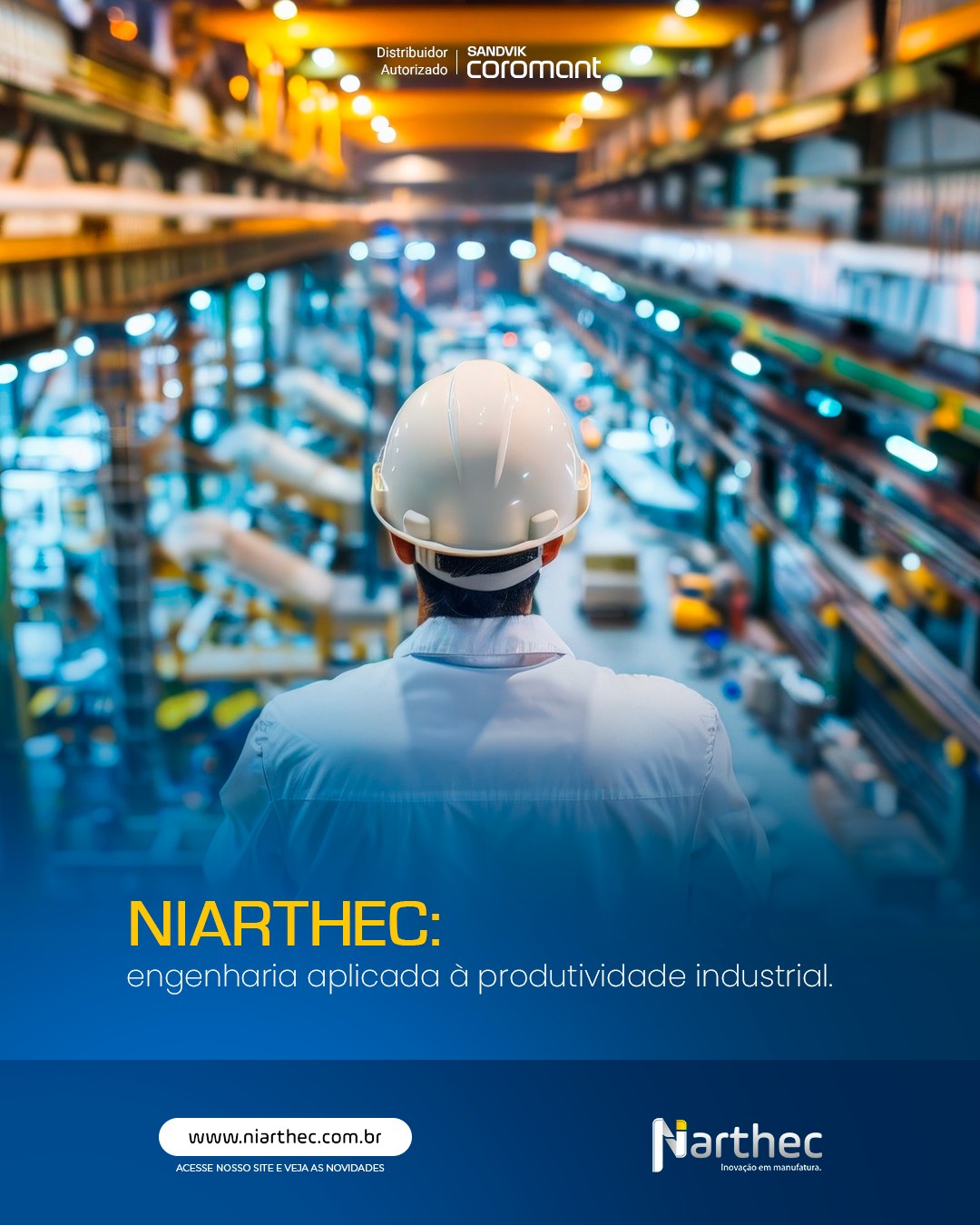 Na indústria moderna, cada detalhe do processo faz diferença no resultado final.
A Niarthec atua conectando engenharia, tecnologia e conhecimento de usinagem para ajudar indústrias a produzir com mais eficiência, estabilidade e competitividade.
Trabalhamos com soluções completas que incluem:
🔧 Ferramentas de alta tecnologia
⚙️ Suporte técnico especializado
📊 Otimização de processos de usinagem
🎓 Treinamentos e desenvolvimento técnico
Além disso, representamos marcas reconhecidas mundialmente, levando ao mercado soluções que ajudam nossos clientes a reduzir custos, aumentar produtividade e melhorar a previsibilidade do processo.
Mais do que fornecer ferramentas, nosso compromisso é entregar soluções que geram resultado real no chão de fábrica.
Conte com a Niarthec para evoluir seus processos de usinagem.
#Niarthec #Usinagem #Indústria #ProdutividadeIndustrial #EngenhariaAplicada