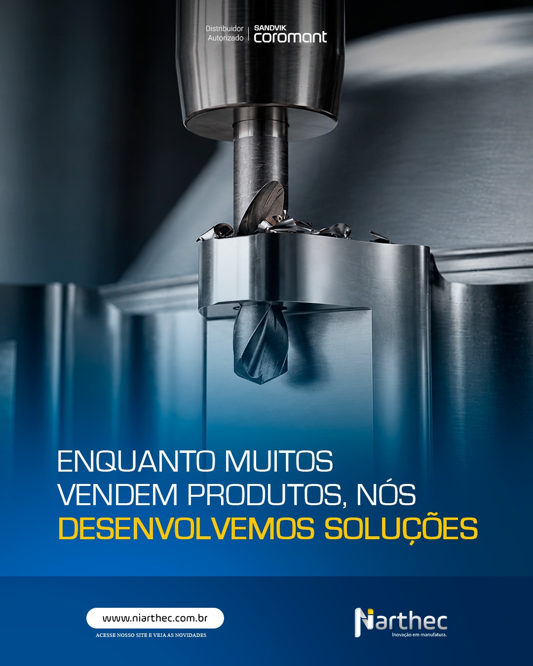 No mercado industrial, encontrar ferramentas é fácil.
O desafio é encontrar quem entenda o processo, identifique oportunidades de melhoria e esteja ao seu lado quando os resultados realmente importam.
Na Niarthec, não trabalhamos apenas com fornecimento de produtos.
Trabalhamos com:
✔️ Engenharia aplicada à produtividade
✔️ Suporte técnico especializado
✔️ Análise de processos de usinagem
✔️ Treinamentos e desenvolvimento técnico
✔️ Soluções das principais marcas mundiais do setor
Ao longo dos anos, construímos nossa reputação ajudando indústrias a reduzir custos, aumentar produtividade e transformar desafios em resultados mensuráveis.
Porque produtividade não acontece por acaso.
Ela nasce da combinação entre conhecimento, tecnologia e acompanhamento técnico.
É isso que entregamos todos os dias.
👉 Quando o desafio é performance industrial, você procura um fornecedor ou um parceiro estratégico?
#Niarthec #EngenhariaAplicada #ProdutividadeIndustrial #Usinagem #Industria