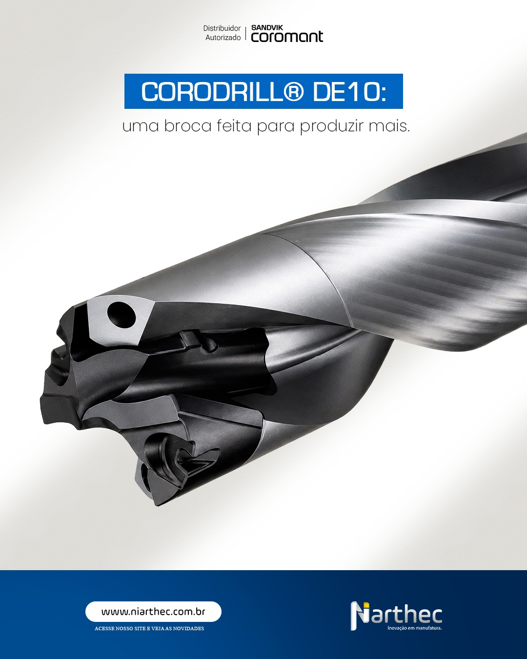Na produção em alto volume, cada segundo conta.
A CoroDrill® DE10 combina troca rápida de ponta, alta estabilidade e geometrias desenvolvidas para maximizar produtividade.
✔️ Interface de fixação extremamente robusta
✔️ Trocas rápidas sem peças adicionais
✔️ Excelente centralização
✔️ Alto desempenho em diversos materiais
Mais furos. Menos paradas.
👉 Sua operação ainda perde tempo com ajustes constantes?
#CoroDrillDE10 #FuraçãoIndustrial #Usinagem #Produtividade #Niarthec