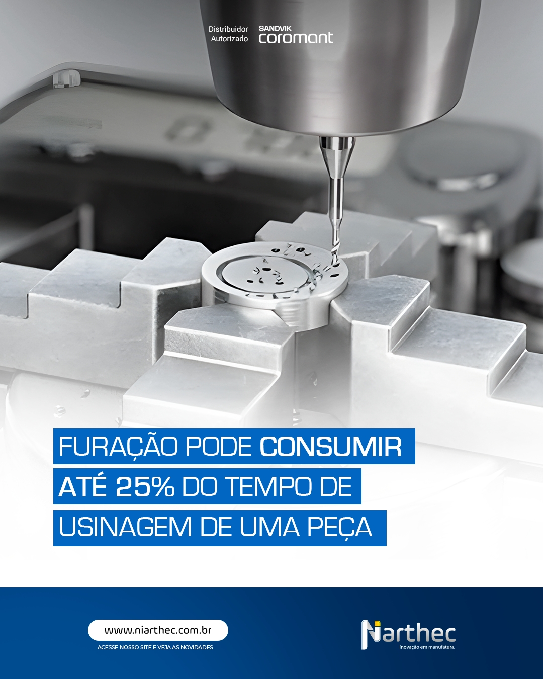 Apesar de muitas vezes parecer simples, a furação é uma das operações que mais impactam o tempo total de produção.
Ferramentas modernas foram desenvolvidas para aumentar segurança de processo e produtividade.
A CoroDrill® Dura 462, por exemplo, foi projetada para aplicações multimateriais, oferecendo estabilidade e vida útil consistente.
O resultado é uma furação previsível, com menos interrupções e menor custo por peça.
Já revisou a estratégia de furação da sua operação?
#CoroDrillDura462 #FuraçãoIndustrial #FerramentasDeCorte #ProdutividadeIndustrial