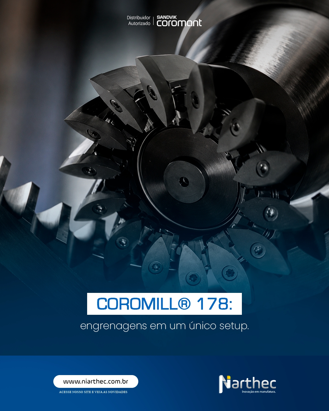 Trocar de processo entre brochamento e hobbing para usinar uma engrenagem consome tempo e aumenta o custo da peça.
✔️ Usina o componente completo em um único setup (power skiving)
✔️ Usinagem a seco, sem uso de fluido de corte
✔️ Reafiável até 15 vezes, com alta precisão de batida e passo
O CoroMill® 178 simplifica a fabricação de engrenagens sem abrir mão da precisão exigida pelo setor automotivo e de transmissão.
Sua operação já conhece o power skiving como alternativa ao processo tradicional?
Fale com a Niarthec para entender se essa solução se aplica à sua produção.
#SandvikCoromant #CoroMill178 #PowerSkiving #FresamentoDeEngrenagens #Niarthec
