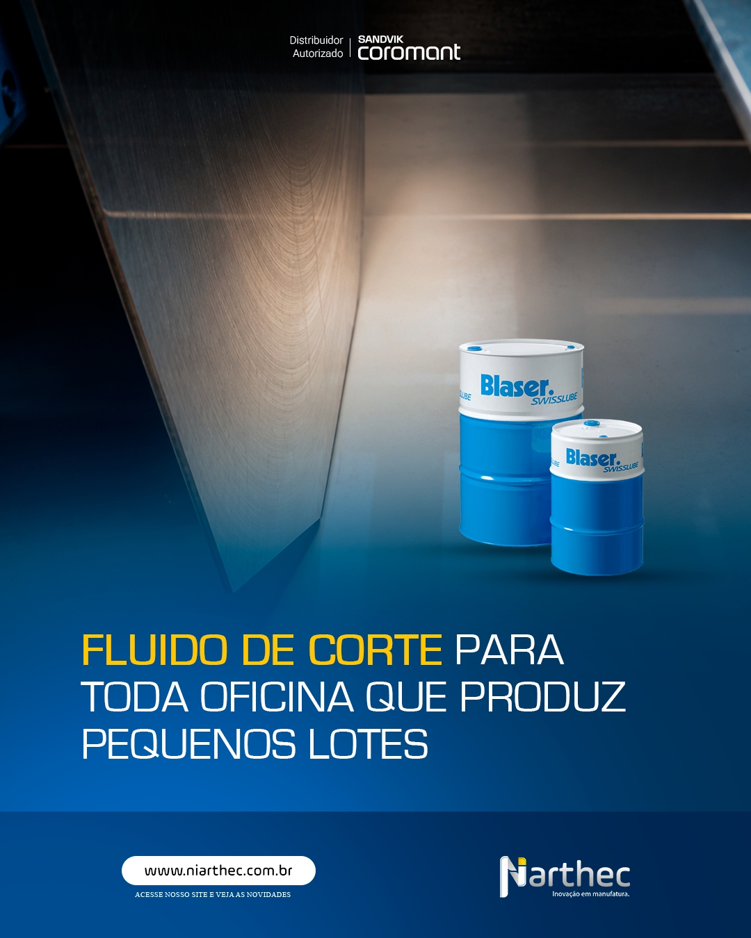 Oficinas de usinagem que produzem pequenos lotes em variedade de materiais precisam de um fluido de corte que se adapte, e não que limite a operação.
✔️ Proteção elevada contra oxidação de alumínio
✔️ Bio-Conceito: promove bactérias benéficas naturais, dispensa uso de bactericidas
✔️ Emulsão estável, tolerante a óleos contaminantes, com excelente comportamento de enxágue (máquinas e peças limpas)
O Blasocut® 201 é a solução Blaser Swisslube para operações que exigem versatilidade sem abrir mão da performance.
Sua operação já avaliou o impacto do fluido de corte certo na limpeza e na vida útil da máquina?
Fale com a Niarthec, parceira Blaser Swisslube em Manaus.
#BlaserSwisslube #Blasocut201 #FluidoDeCorte #Usinagem #Niarthec